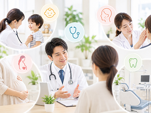 診療科目に合わせたAIイメージ画像